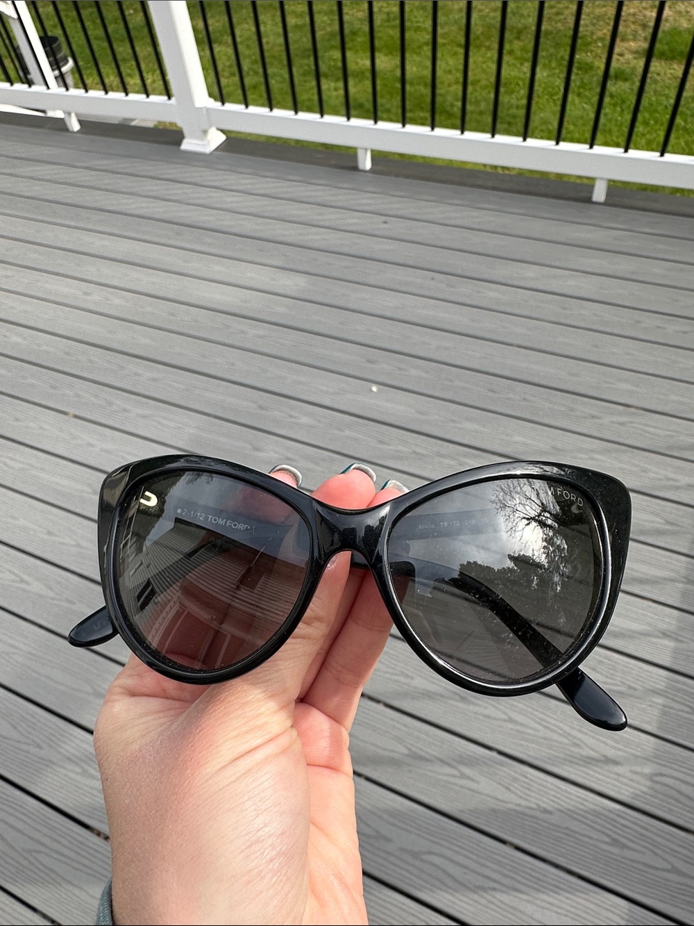 Tom Ford Black Cat-Eye Sunglasses